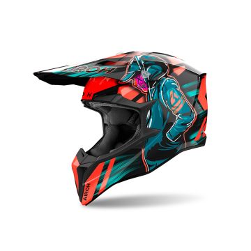 Airoh | Wraaap | Cyber | MX Helmet | Orange Gloss
