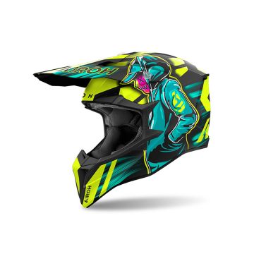 Airoh | Wraaap | Cyber | MX Helmet | Yellow Matt