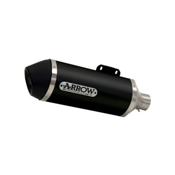 Arrow Urban Aluminium "Dark" Silencer With "Dark" End Cap For Yamaha XMAX 250 2009 > 2016