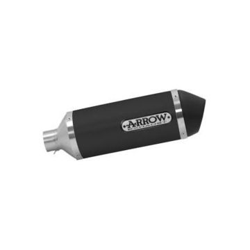 Arrow Urban Aluminium "Dark" Silencer With "Dark" End Cap For Yamaha X-MAX 400 2017 > 2020 