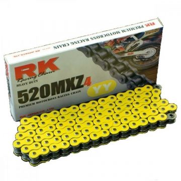 RK MX RACING CHAIN YELLOW "520" X 120 LINK