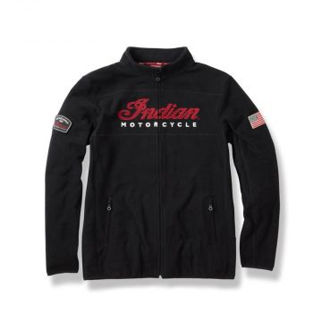 Indian Motorcycle Zip Thru Fleece - Black